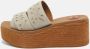 Chloé Pre-owned Denim sandals Beige Dames - Thumbnail 2