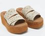 Chloé Pre-owned Denim sandals Beige Dames - Thumbnail 4