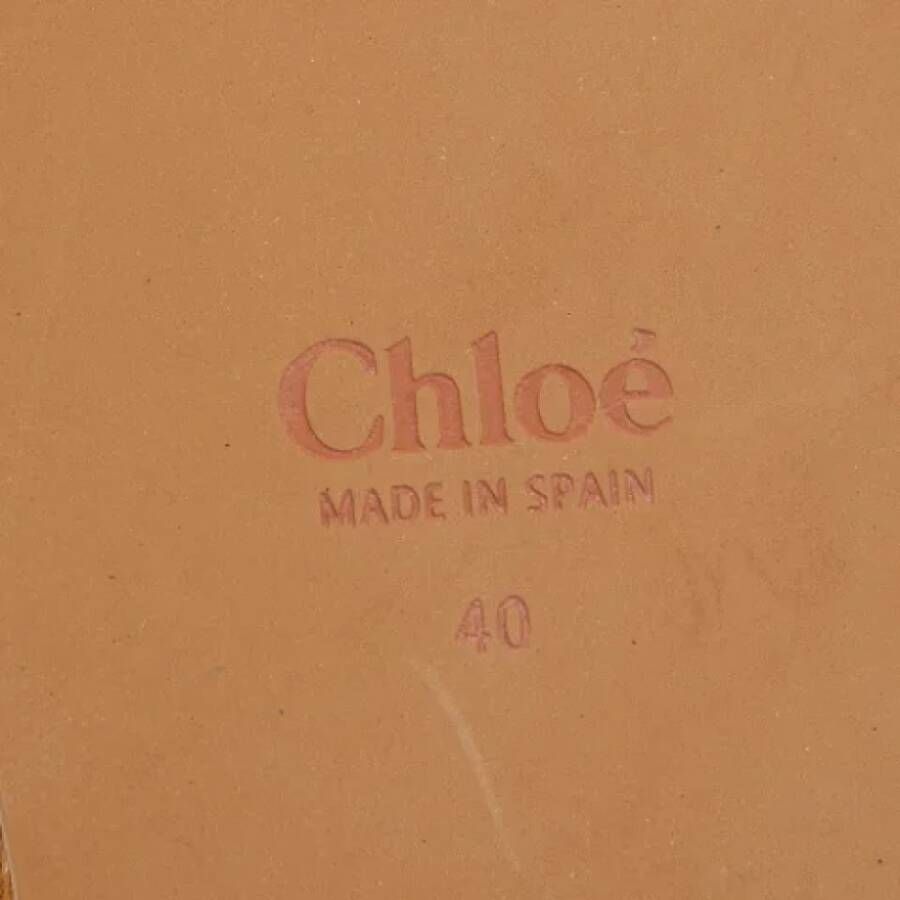 Chloé Pre-owned Denim sandals Beige Dames