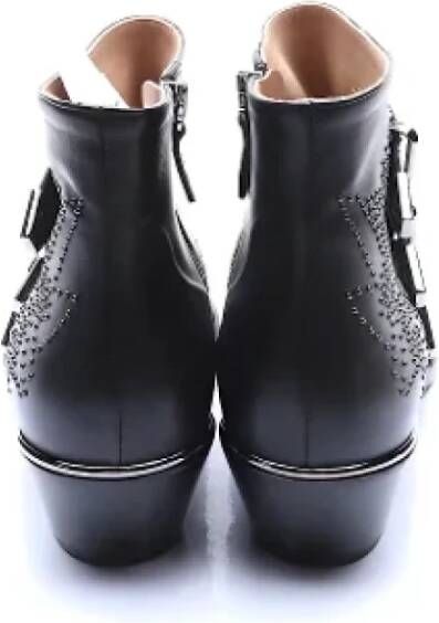 Chloé Pre-owned Leather boots Black Dames