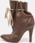 Chloé Pre-owned Leather boots Brown Dames - Thumbnail 2