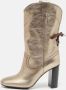 Chloé Pre-owned Leather boots Yellow Dames - Thumbnail 2