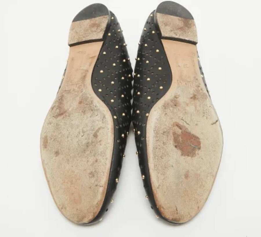 Chloé Pre-owned Leather flats Black Dames