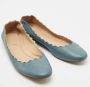 Chloé Pre-owned Leather flats Blue Dames - Thumbnail 4