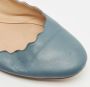 Chloé Pre-owned Leather flats Blue Dames - Thumbnail 8