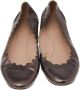 Chloé Pre-owned Leather flats Gray Dames - Thumbnail 2