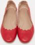 Chloé Pre-owned Leather flats Red Dames - Thumbnail 3