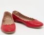 Chloé Pre-owned Leather flats Red Dames - Thumbnail 4