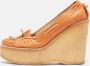 Chloé Pre-owned Leather heels Orange Dames - Thumbnail 2