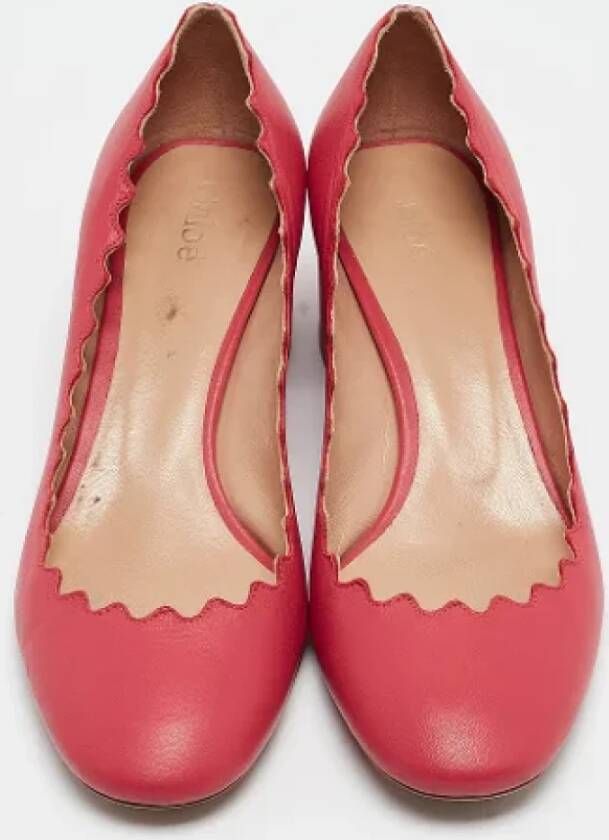 Chloé Pre-owned Leather heels Pink Dames