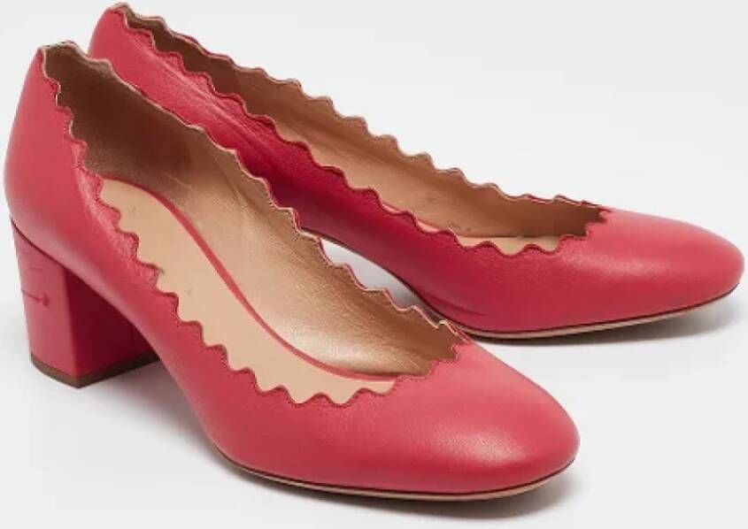 Chloé Pre-owned Leather heels Pink Dames