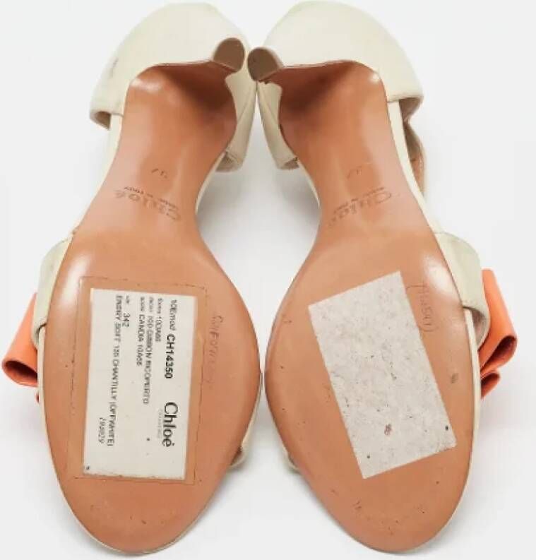 Chloé Pre-owned Leather sandals Beige Dames
