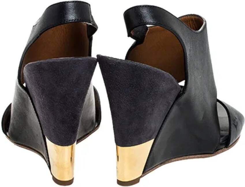 Chloé Pre-owned Leather sandals Black Dames