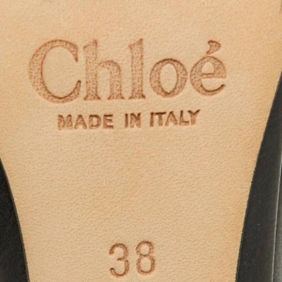 Chloé Pre-owned Leather sandals Black Dames