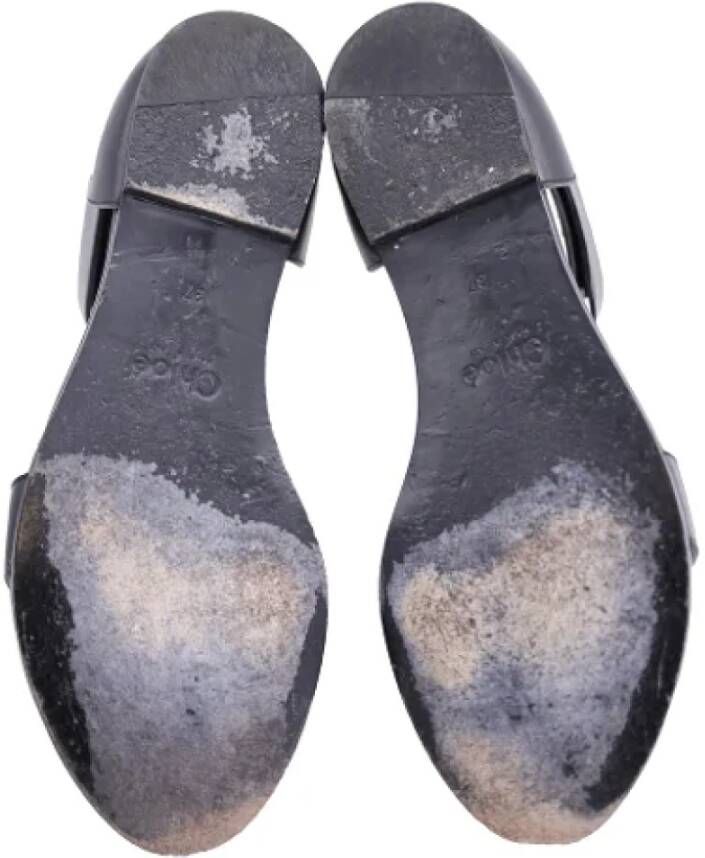 Chloé Pre-owned Leather sandals Black Dames