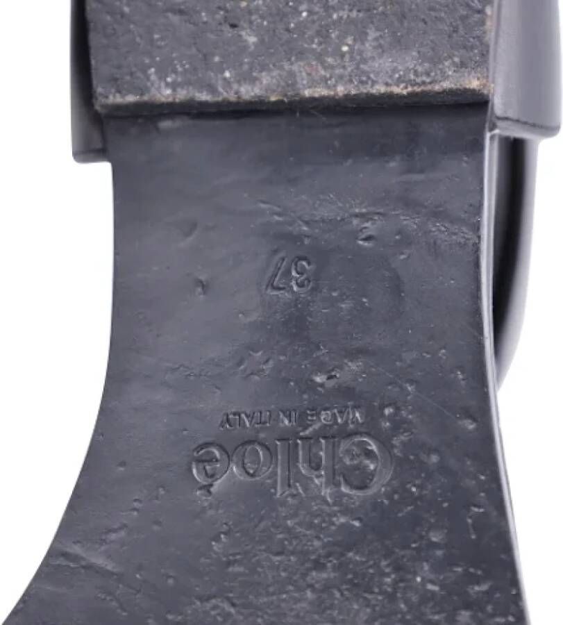 Chloé Pre-owned Leather sandals Black Dames