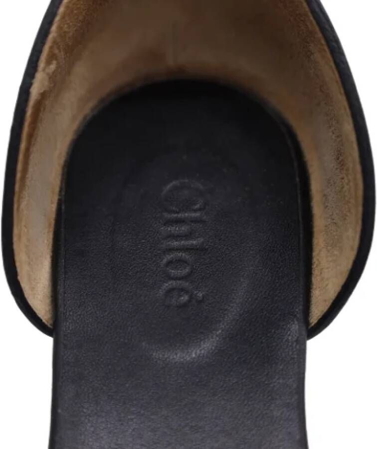 Chloé Pre-owned Leather sandals Black Dames