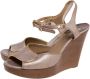Chloé Pre-owned Leather sandals Gray Dames - Thumbnail 3