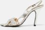 Chloé Pre-owned Leather sandals Gray Dames - Thumbnail 2