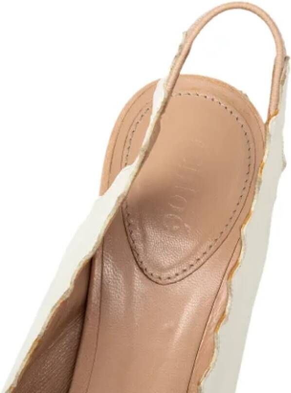 Chloé Pre-owned Leather sandals White Dames