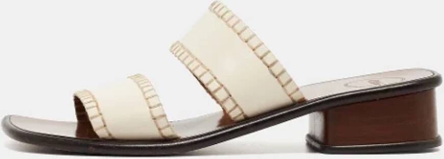 Chloé Pre-owned Leather sandals White Dames