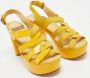 Chloé Pre-owned Leather sandals Yellow Dames - Thumbnail 4