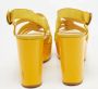 Chloé Pre-owned Leather sandals Yellow Dames - Thumbnail 5