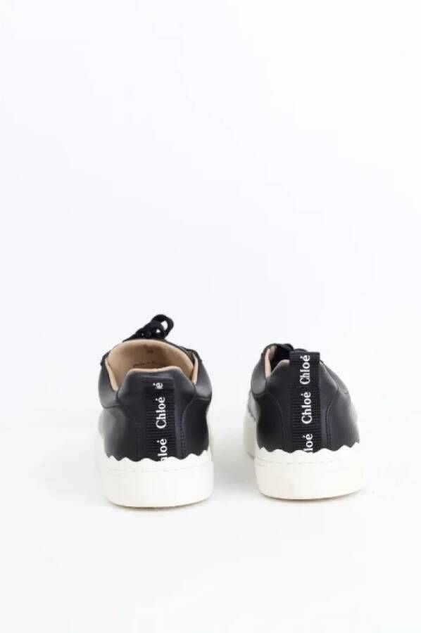 Chloé Pre-owned Leather sneakers Black Dames