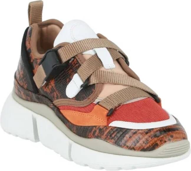 Chloé Pre-owned Leather sneakers Multicolor Dames