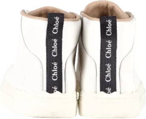 Chloé Pre-owned Leather sneakers White Dames