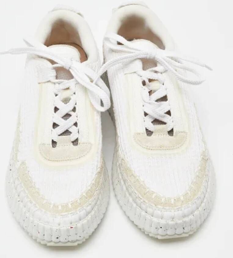 Chloé Pre-owned Mesh sneakers White Dames