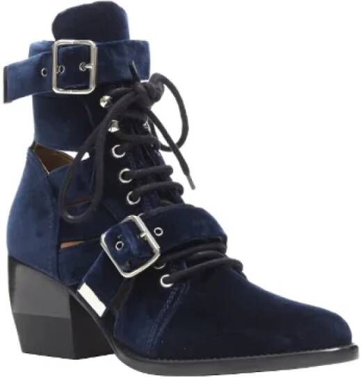 Chloé Pre-owned Nylon boots Blue Dames