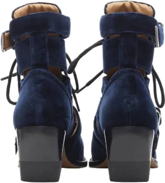 Chloé Pre-owned Nylon boots Blue Dames