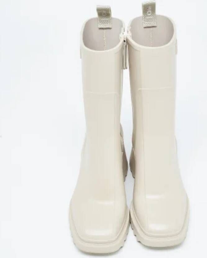 Chloé Pre-owned Rubber boots Beige Dames