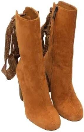 Chloé Pre-owned Suede boots Beige Dames