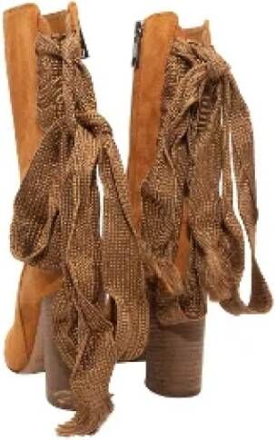 Chloé Pre-owned Suede boots Beige Dames