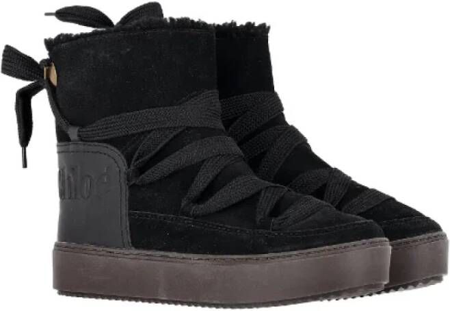 Chloé Pre-owned Suede boots Black Dames