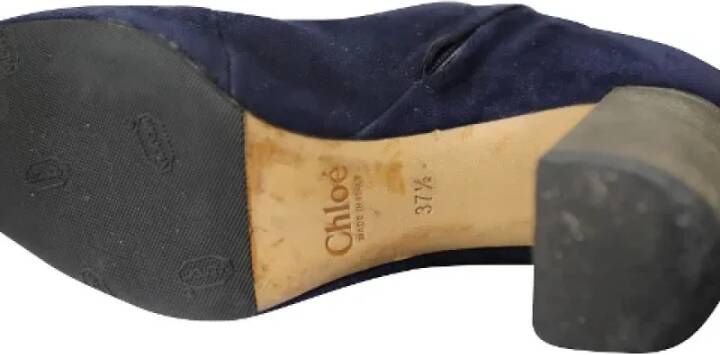 Chloé Pre-owned Suede boots Blue Dames