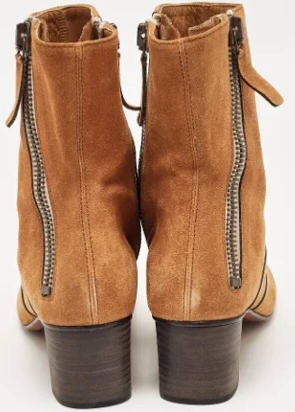 Chloé Pre-owned Suede boots Brown Dames