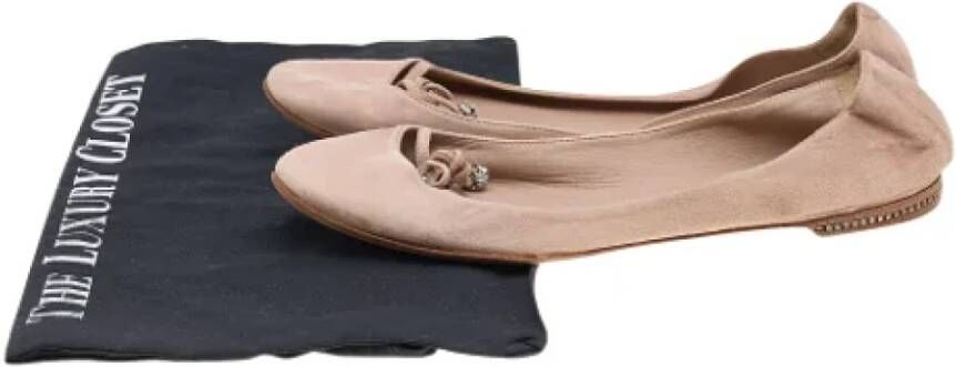Chloé Pre-owned Suede flats Beige Dames