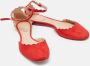 Chloé Pre-owned Suede flats Red Dames - Thumbnail 4