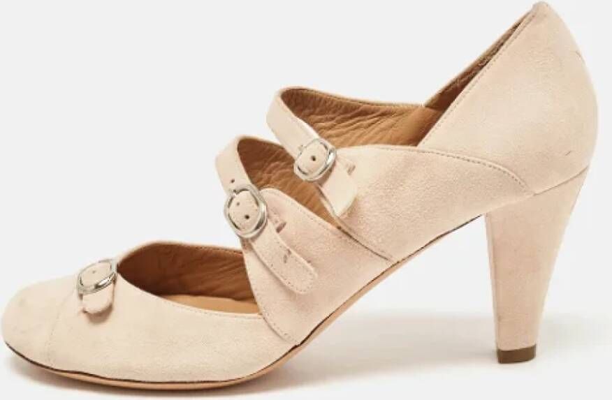 Chloé Pre-owned Suede heels Beige Dames