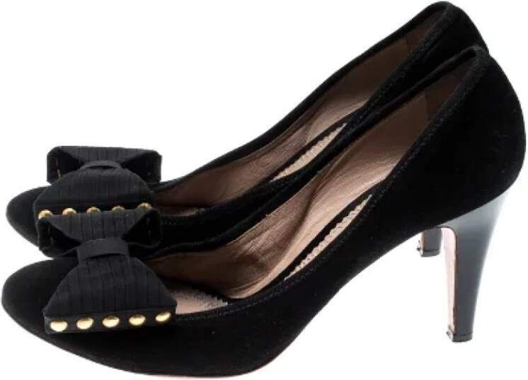 Chloé Pre-owned Suede heels Black Dames