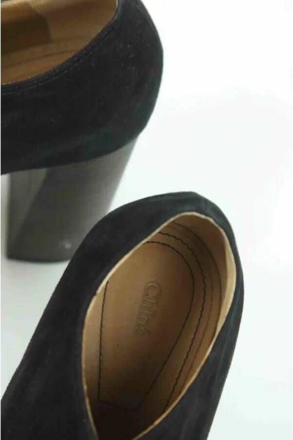 Chloé Pre-owned Suede heels Black Dames