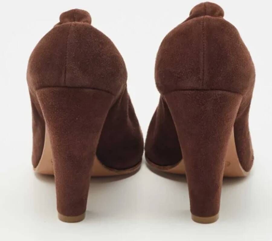 Chloé Pre-owned Suede heels Brown Dames