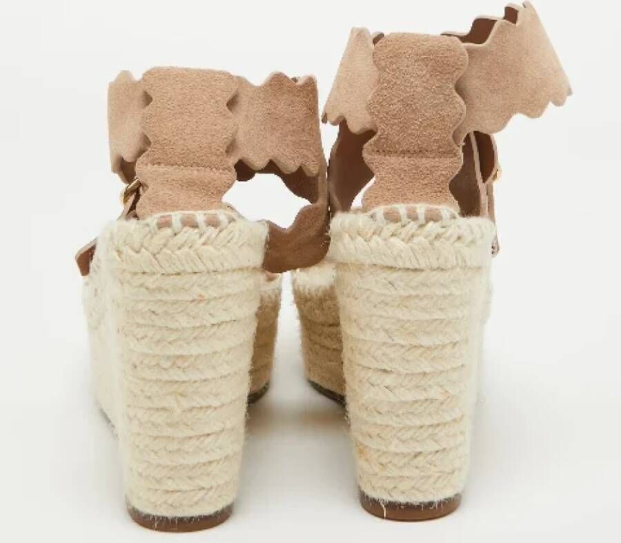 Chloé Pre-owned Suede sandals Beige Dames