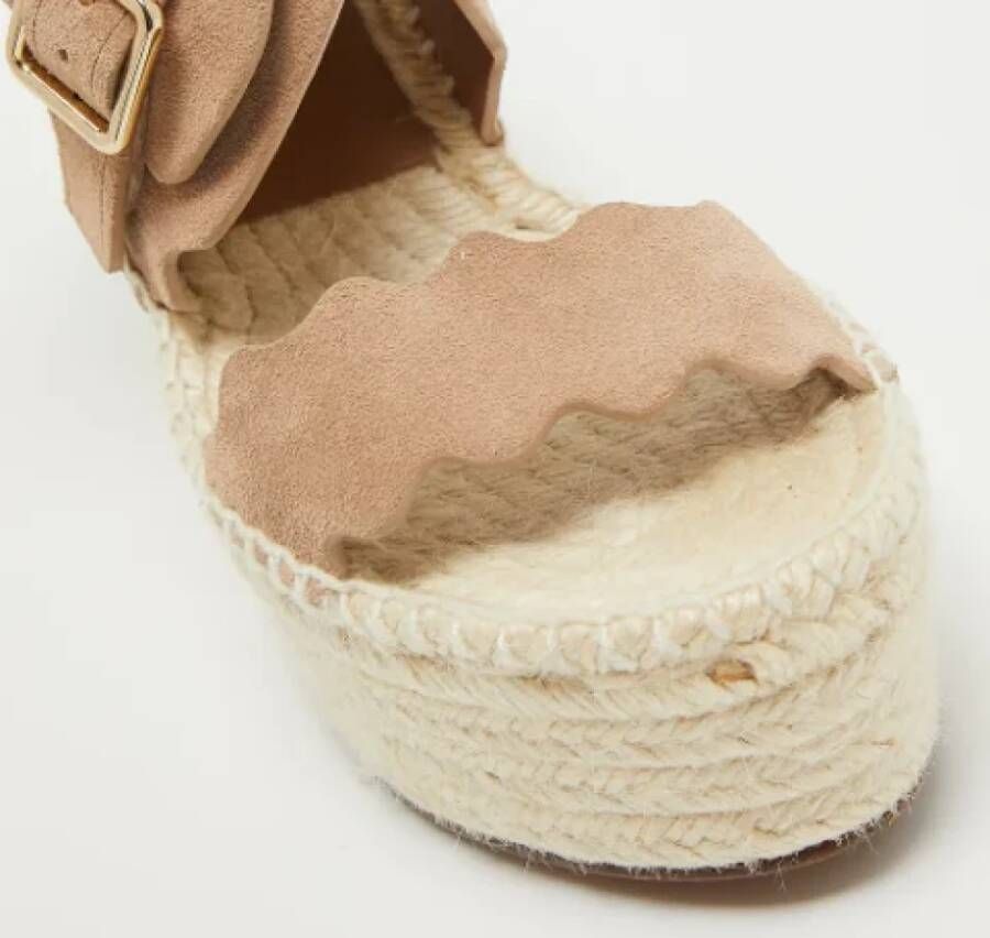 Chloé Pre-owned Suede sandals Beige Dames