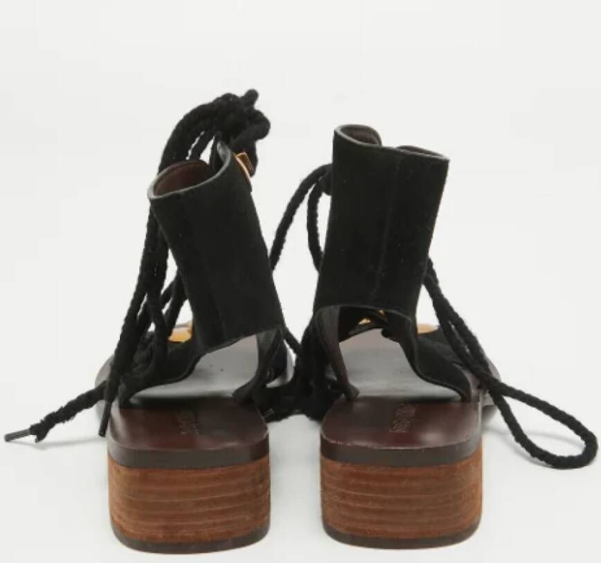 Chloé Pre-owned Suede sandals Black Dames