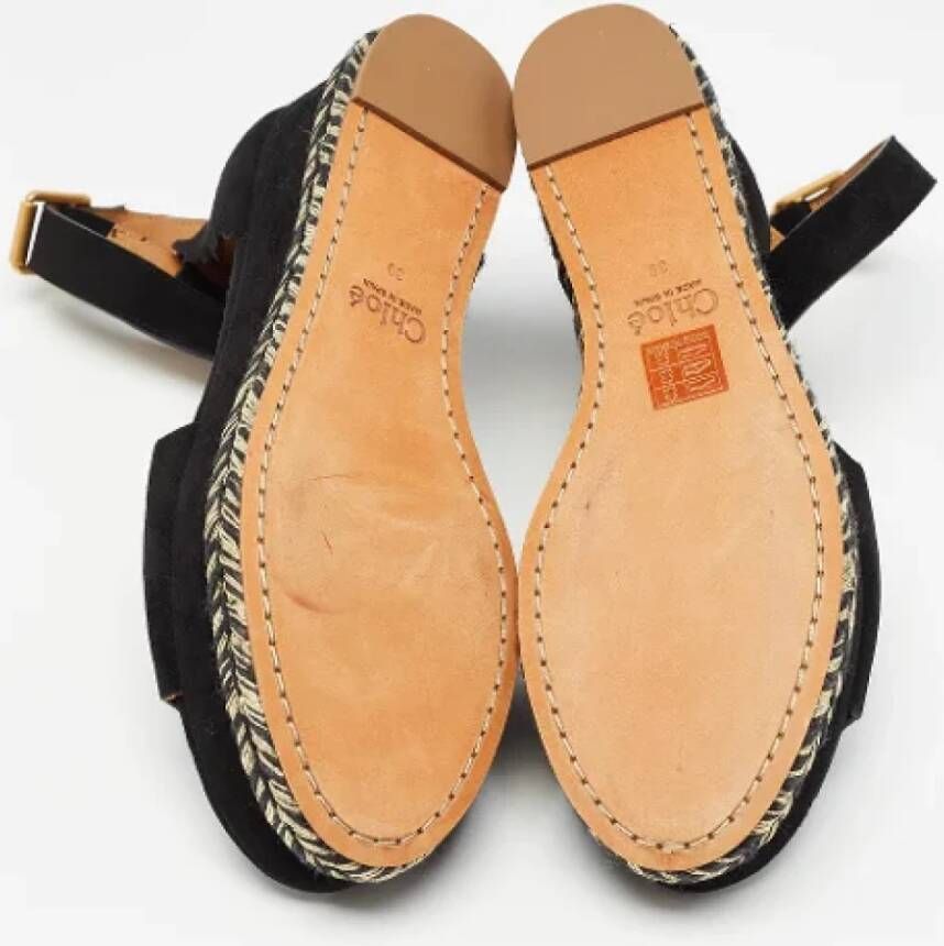 Chloé Pre-owned Suede sandals Black Dames