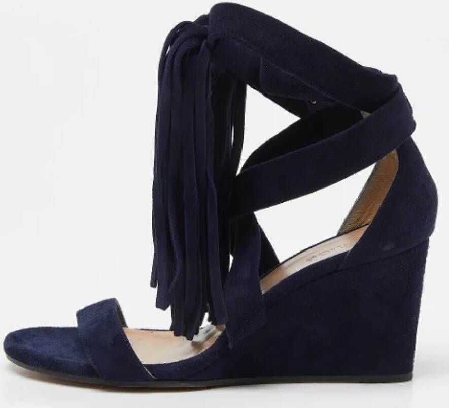 Chloé Pre-owned Suede sandals Blue Dames